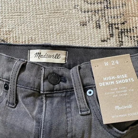 NWT: Madewell High Rise Cuffed Denim Shorts