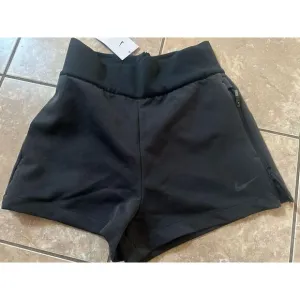 NWT Nike M Zip High Waisted Active Shorts $70 Black Grey