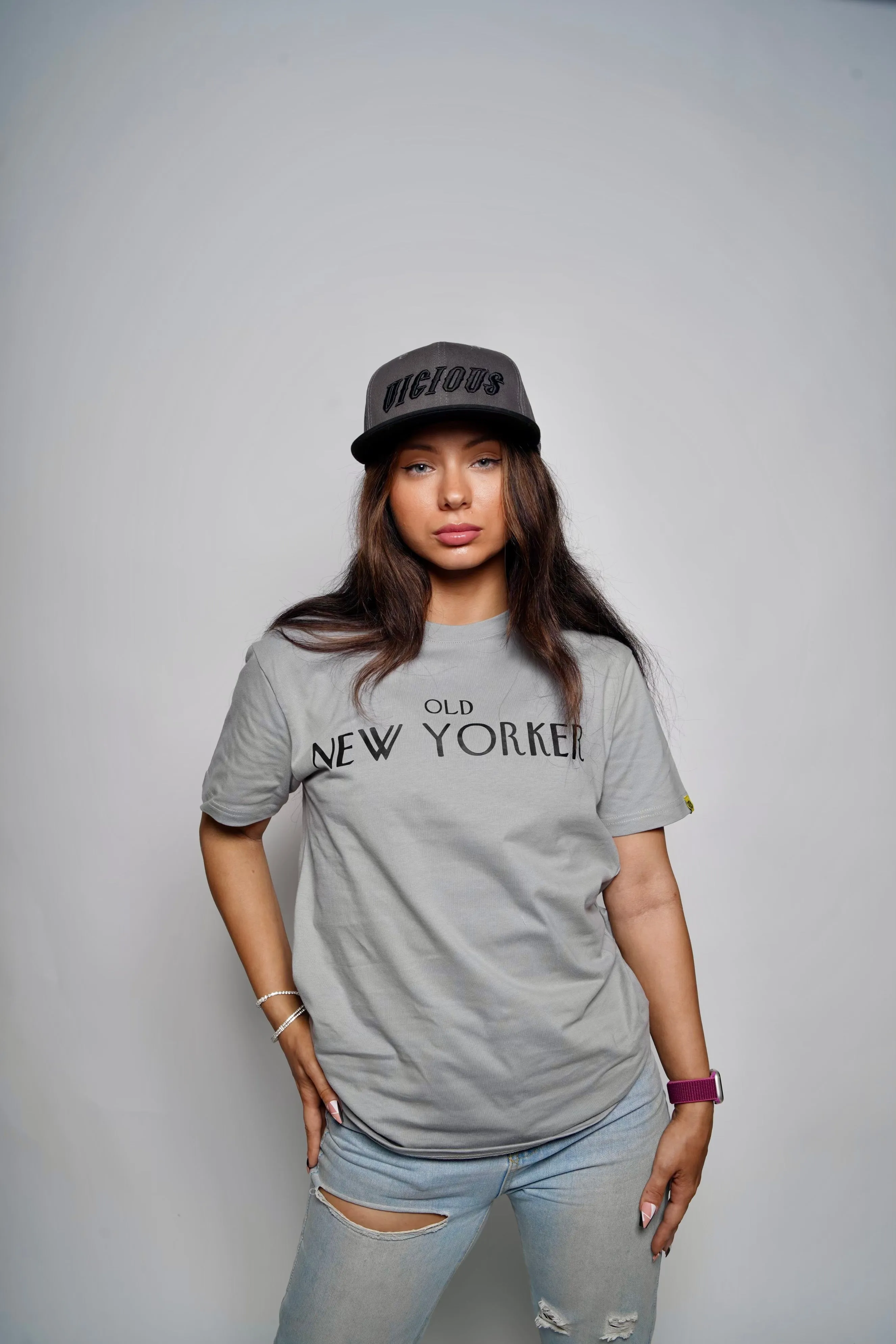 Old New Yorker - T Shirt - Grey