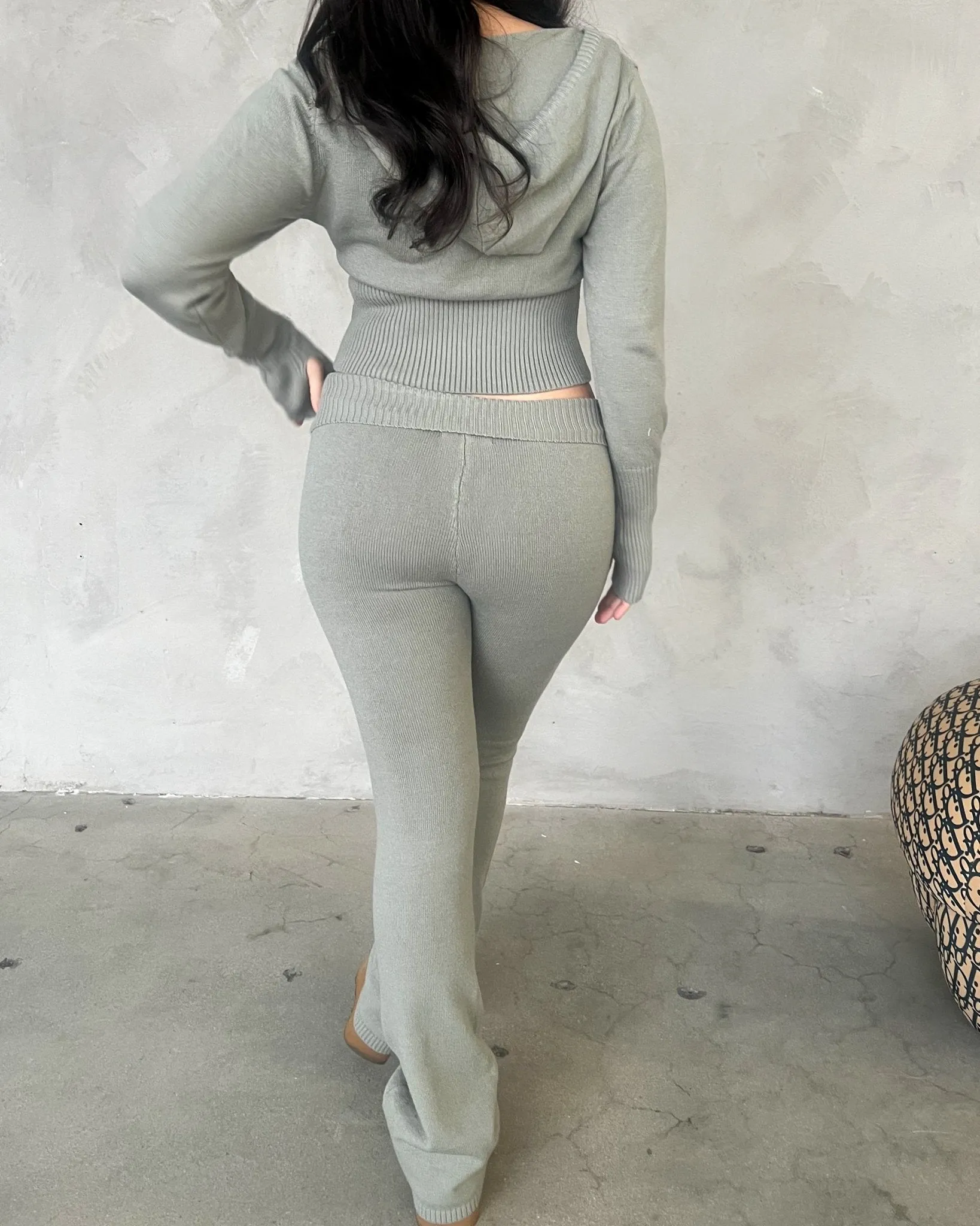 On the Daily Knit Flare Pants