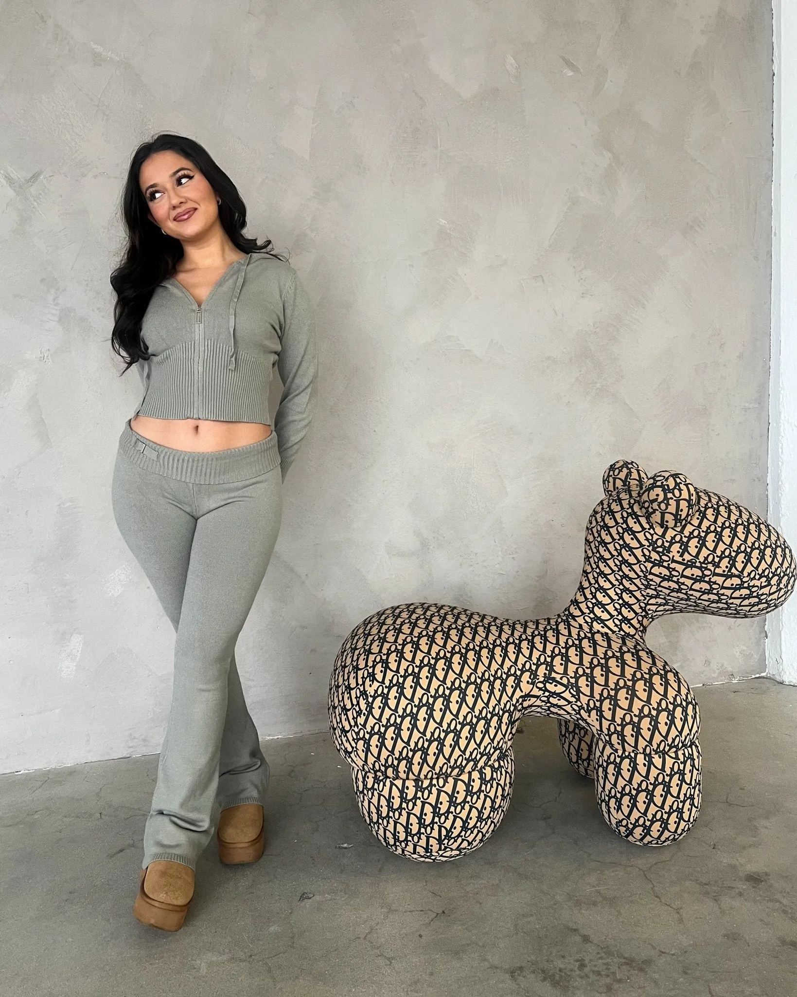 On the Daily Knit Flare Pants