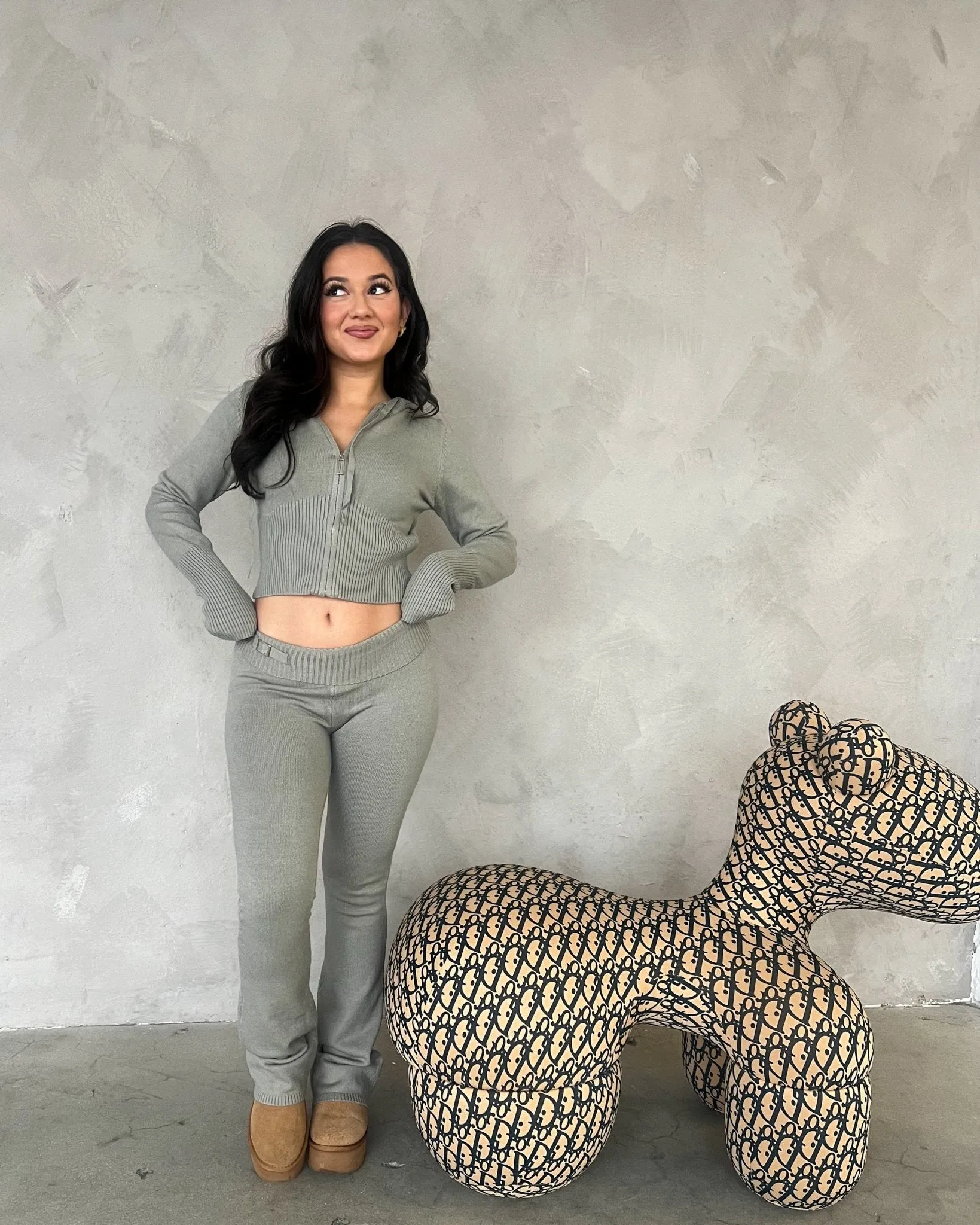 On the Daily Knit Flare Pants
