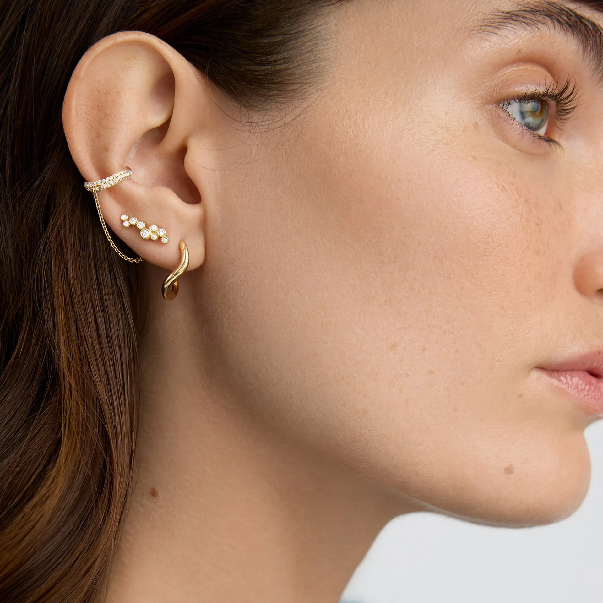 Onda Pavé Ear Cuff