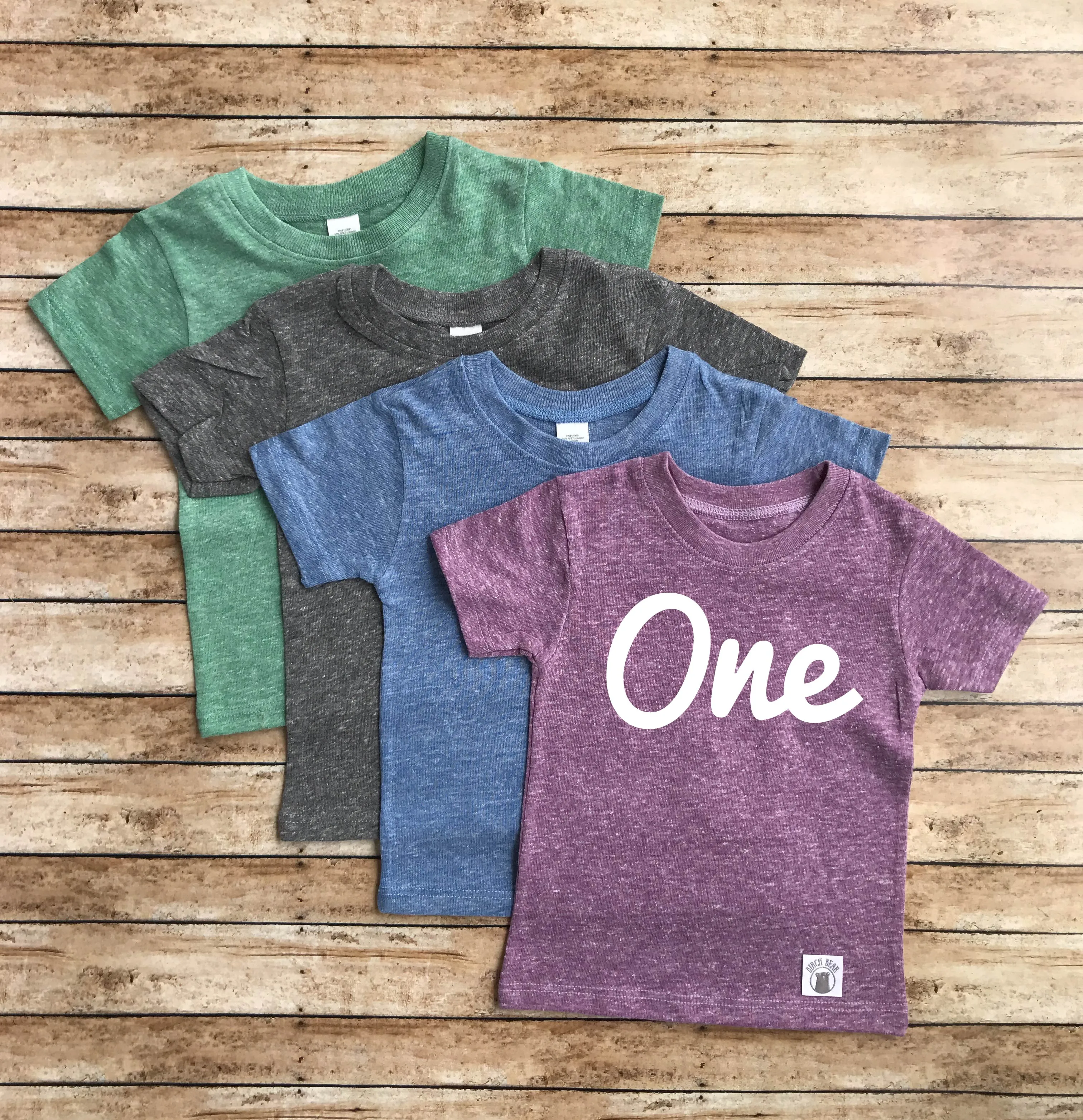 One Shirt - One Birthday Shirt - Birthday Boy Shirt - First Birthday T Shirt - 1st Birthday Shirt Baby Tri-Blend Shirt