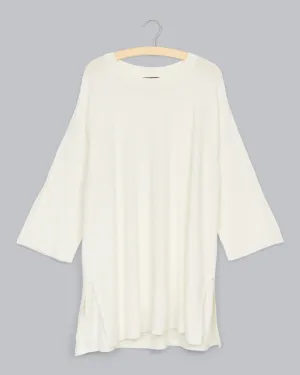 Organic Linen Crepe Stretch Pullover