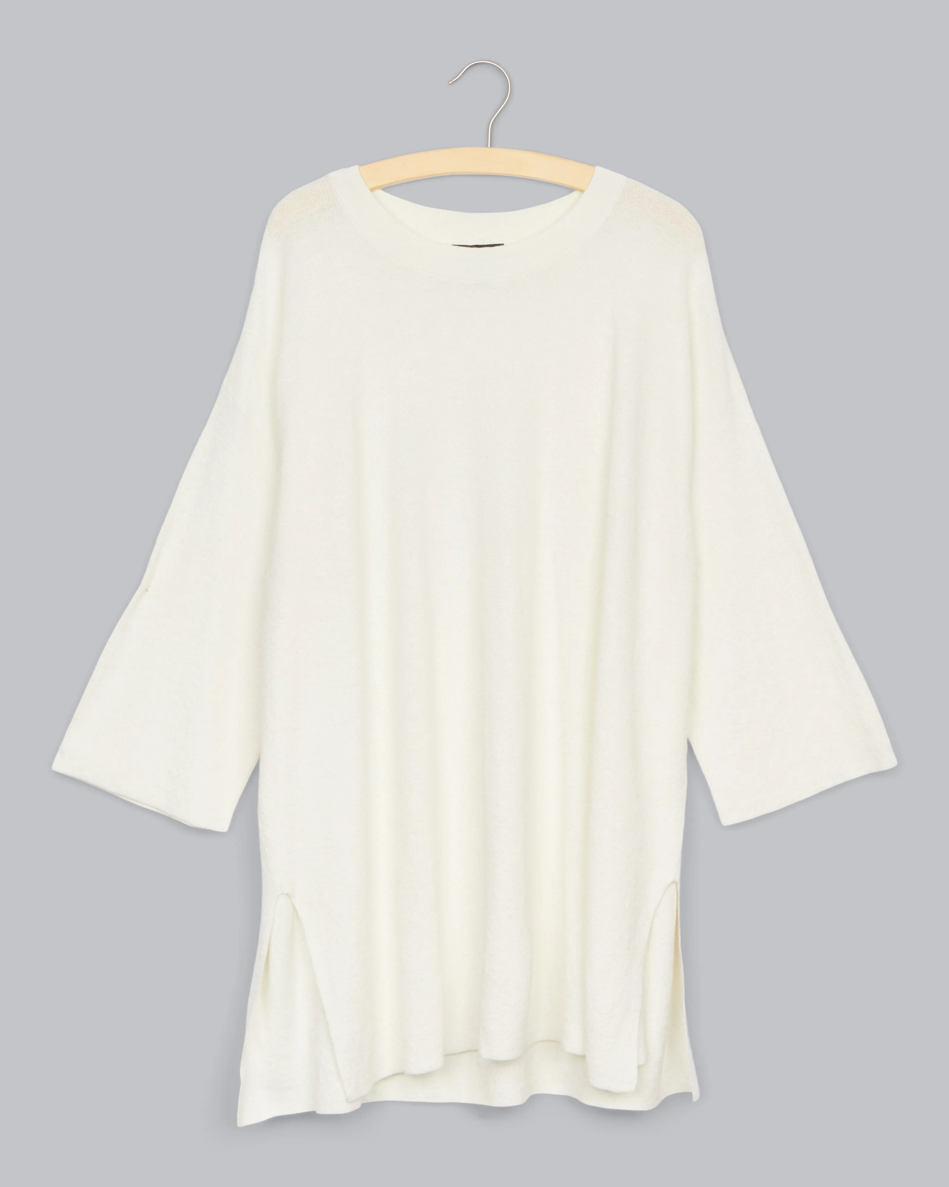 Organic Linen Crepe Stretch Pullover