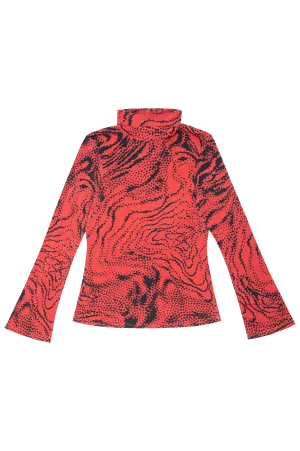 Orma Turtleneck - Zora Red