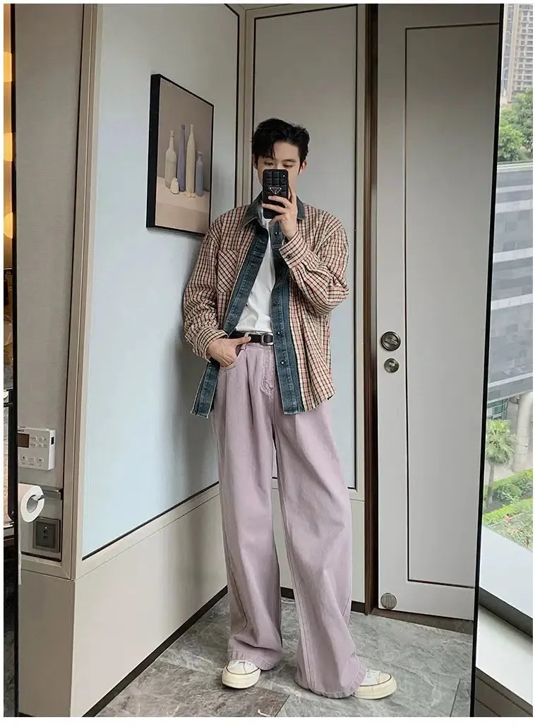 Oversize Wide-Leg Straight Jeans
