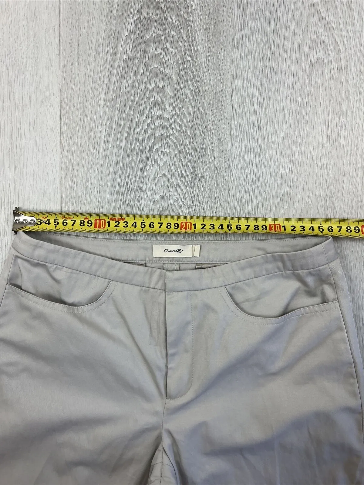 Ownley Womens Beige Gentle Flair Bootcut Pants Size Small