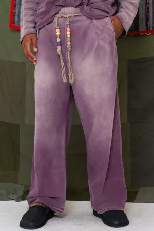 P73 Flare Pleated Japanese Twill Sunfaded Mauve