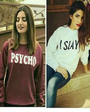 Pack Of 2 - Maroon and White Cotton Printed T-Shirts For Women