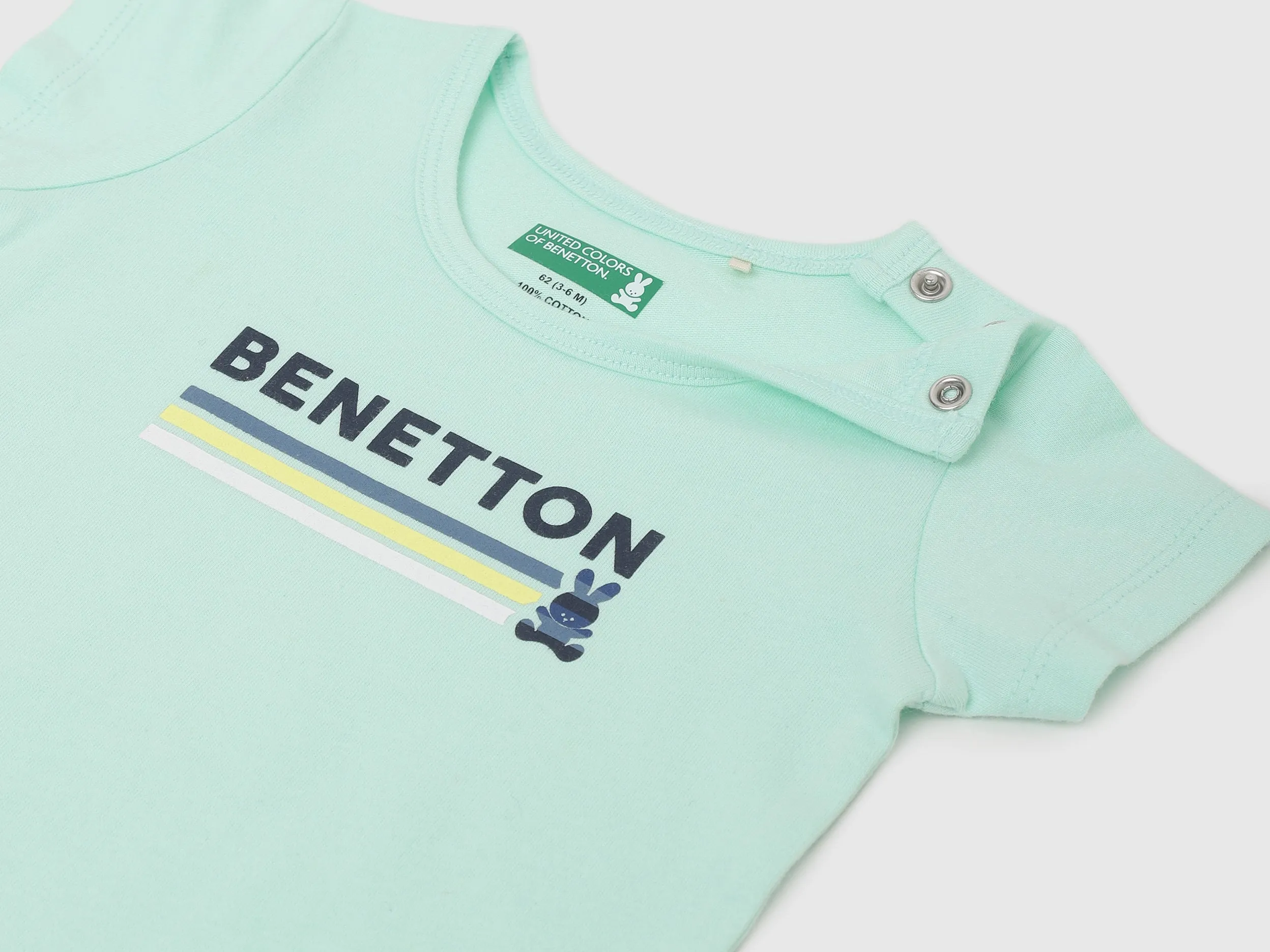 Pack of 2 Regular Fit Round Neck Printed Baby T-Shirts