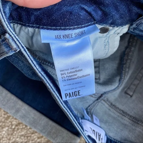 Paige Jax knee short Bloomfield 24 NWT