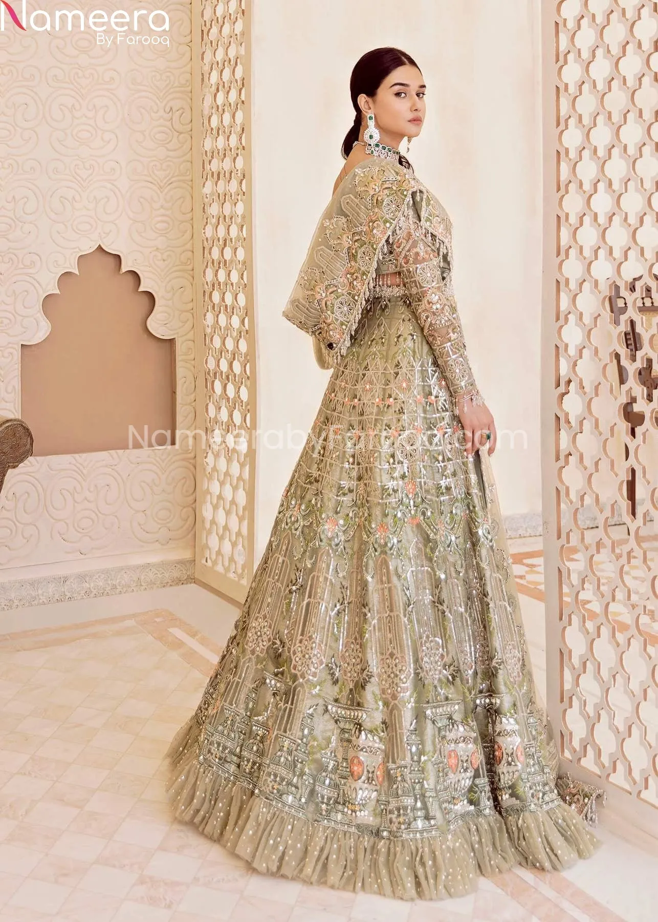 Pakistani Wedding Lehenga Choli Dress Online #WN11