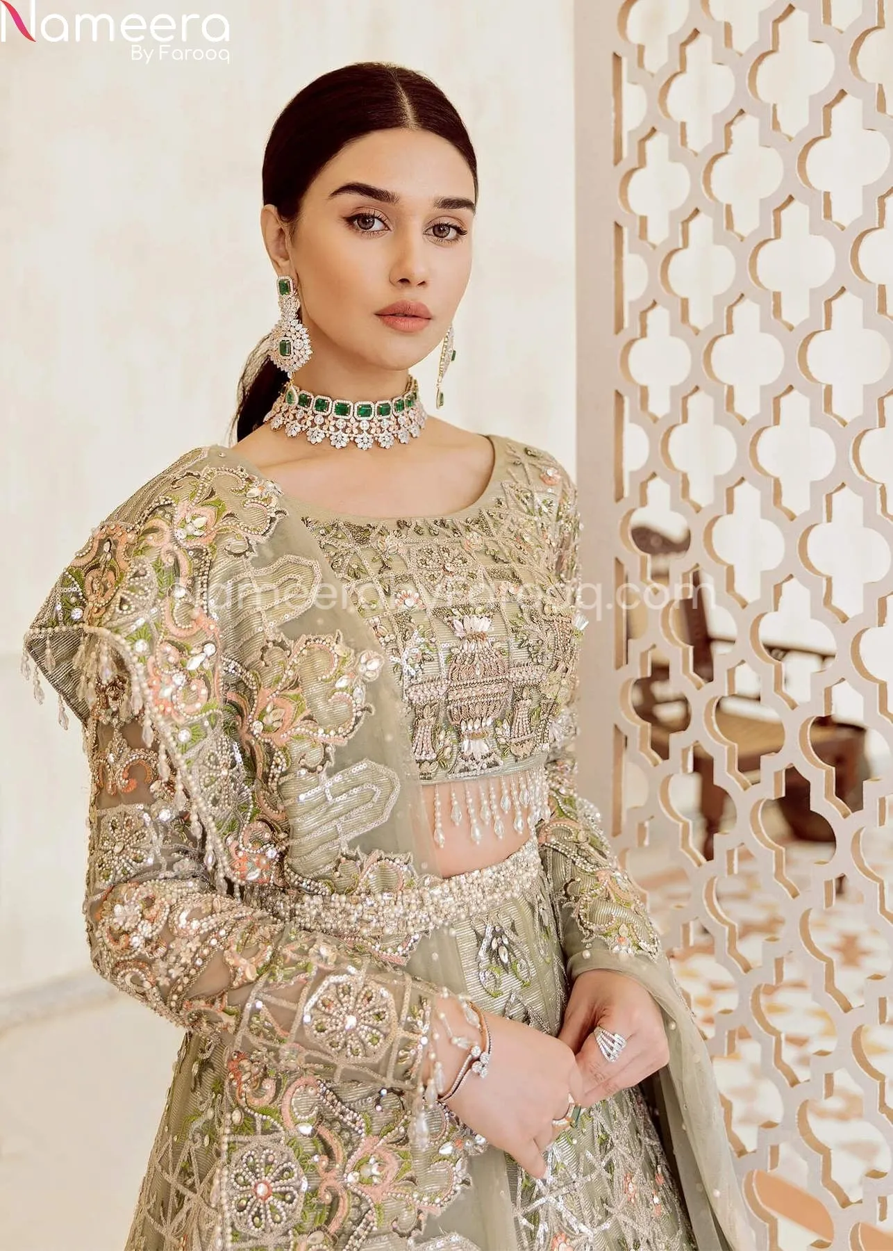 Pakistani Wedding Lehenga Choli Dress Online #WN11