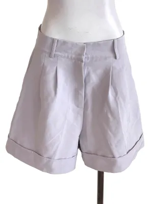 Pale Lilac Cuffed Shorts