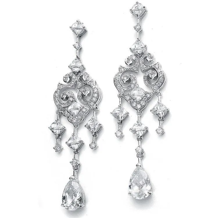 Paloma Abstract Chandelier Earrings