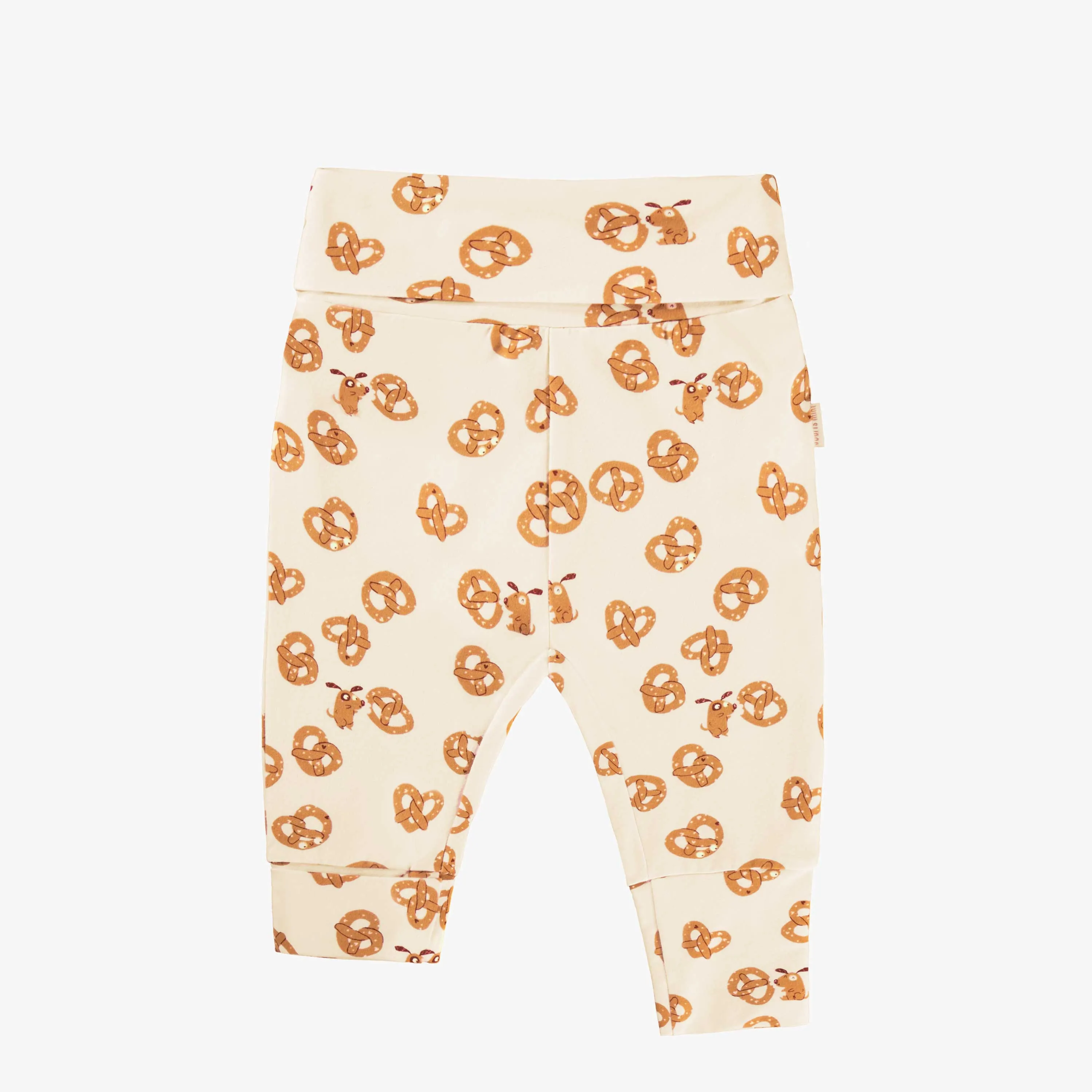 Pantalon évolutif crème à motifs Saint-Valentin, bébé||Cream Valentine's Day evolutive pants with all over print, baby
