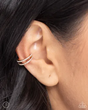 Paparazzi Monochromatic Mystique Ear Cuffs Gold