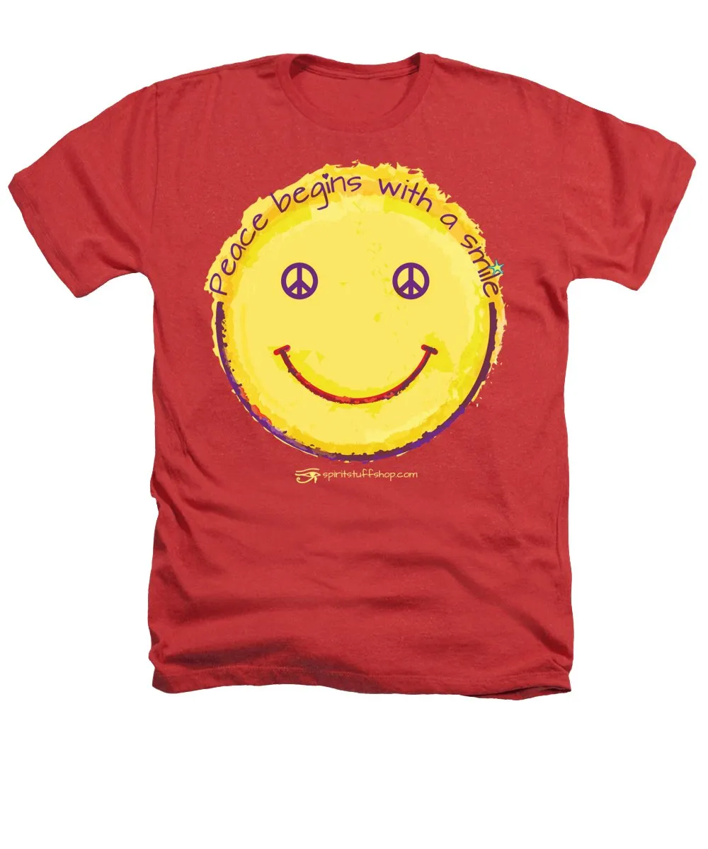 Peace Begins With A Smile - Heathers T-Shirt