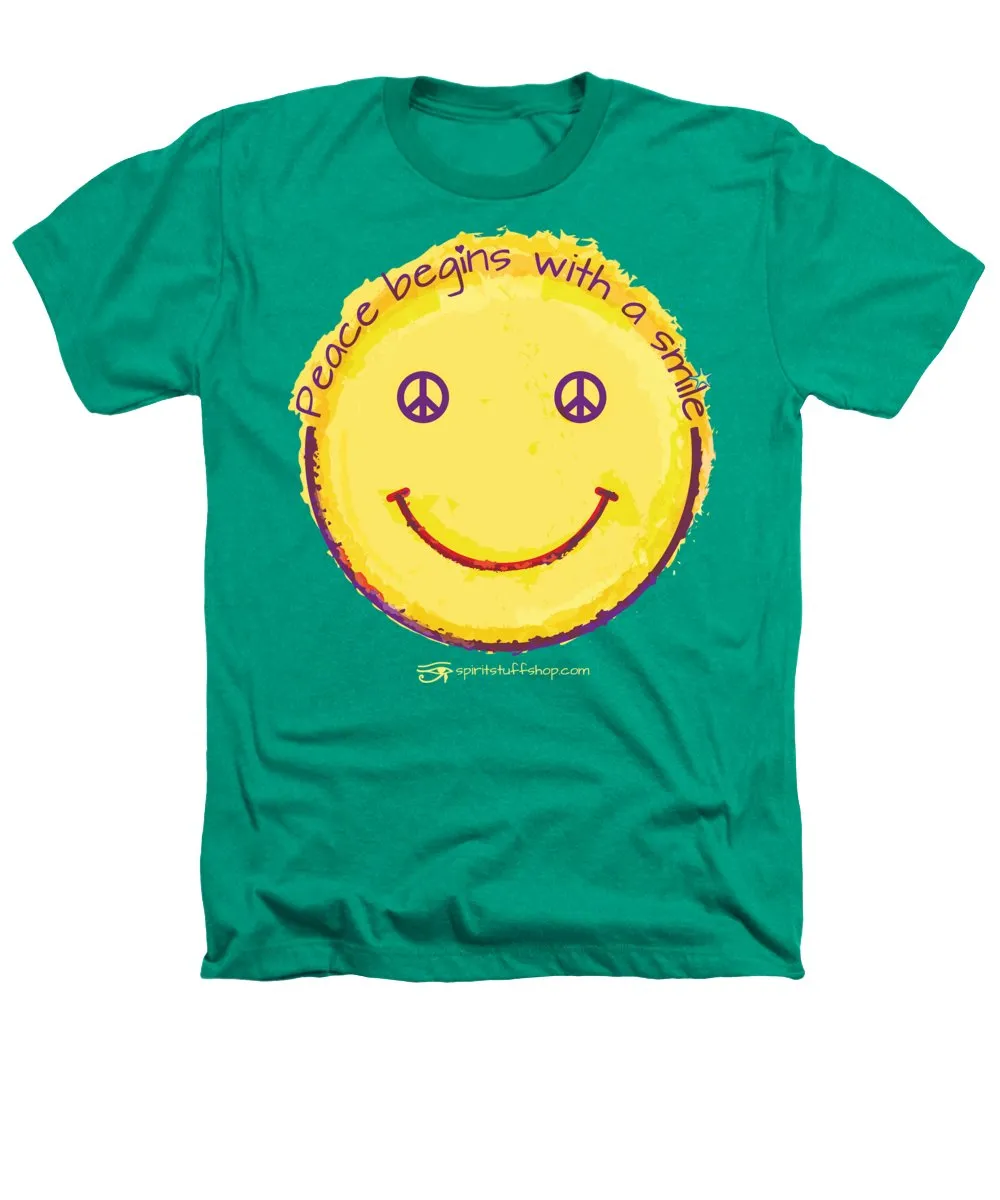 Peace Begins With A Smile - Heathers T-Shirt