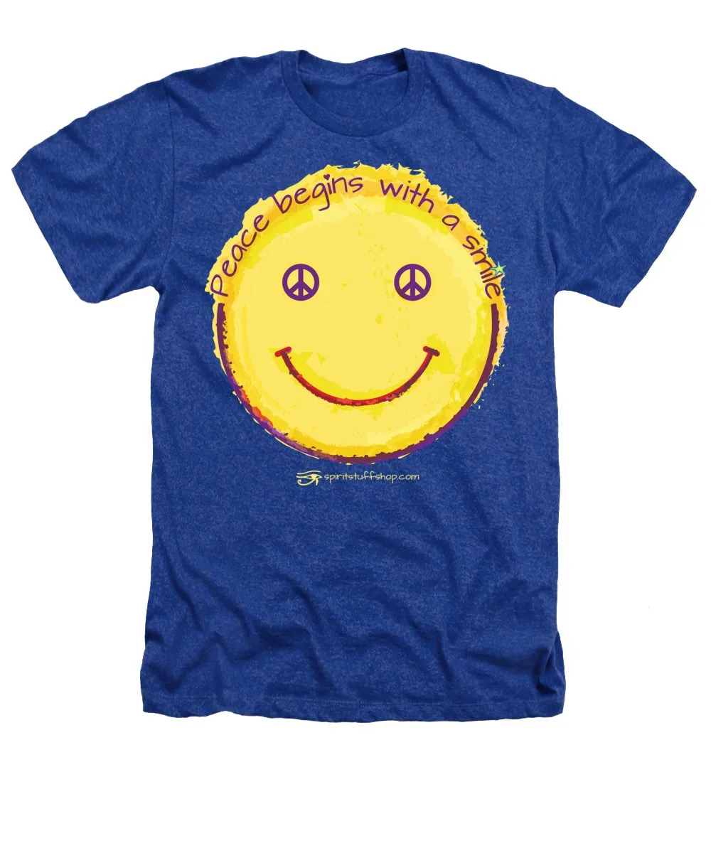 Peace Begins With A Smile - Heathers T-Shirt