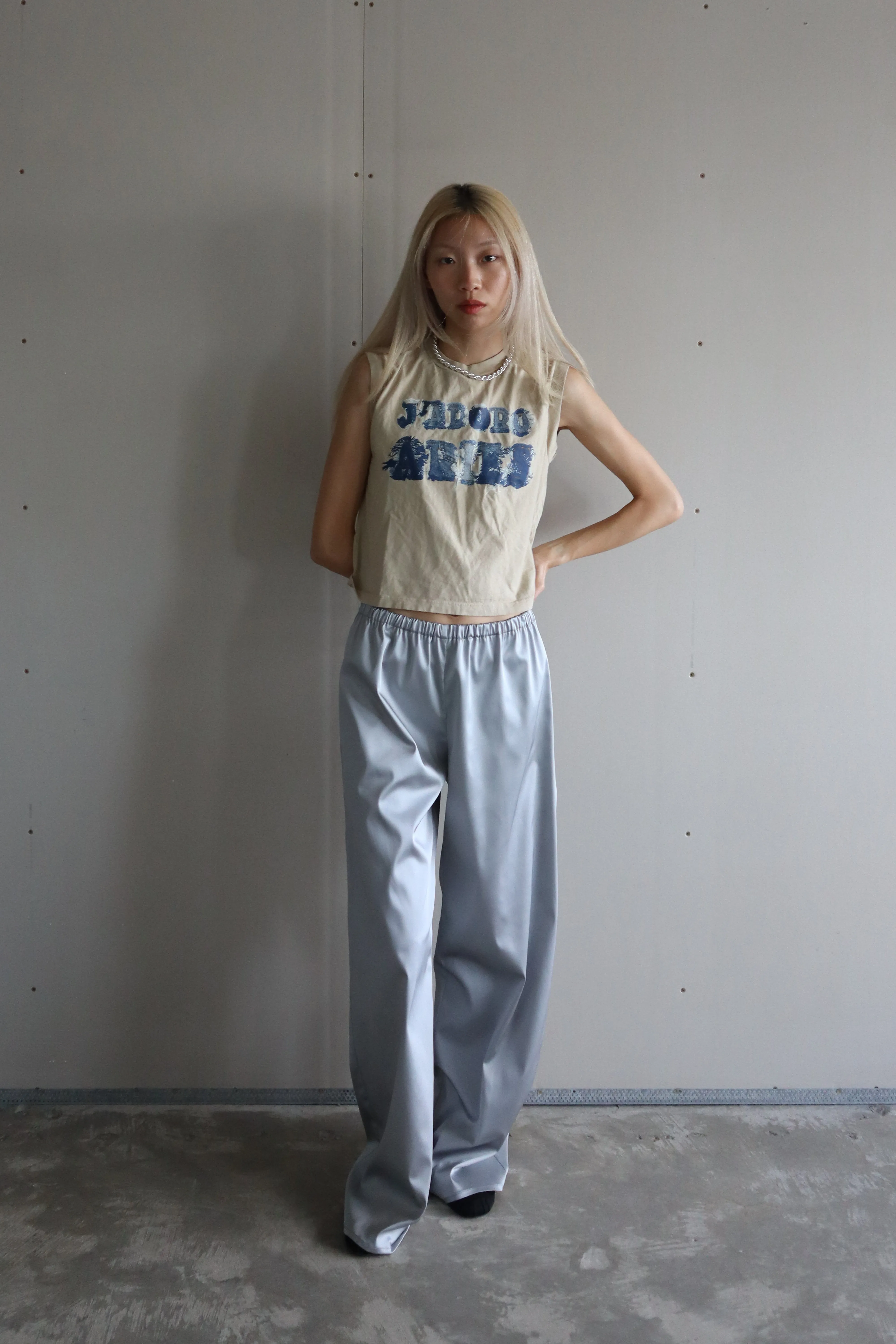 Pecchenino Satin Poolside Pant - RM Exclusive - Silver (PO)