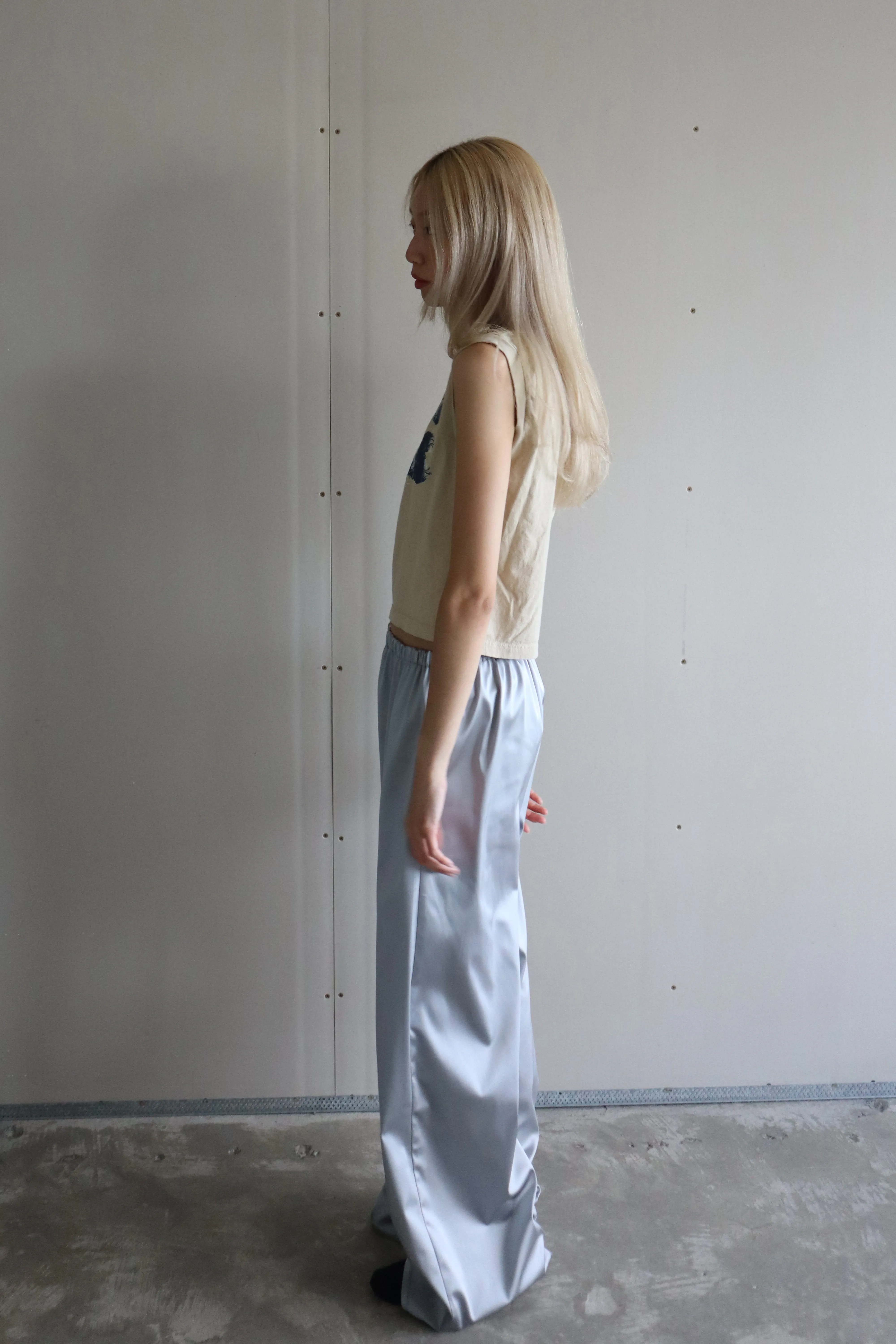 Pecchenino Satin Poolside Pant - RM Exclusive - Silver (PO)