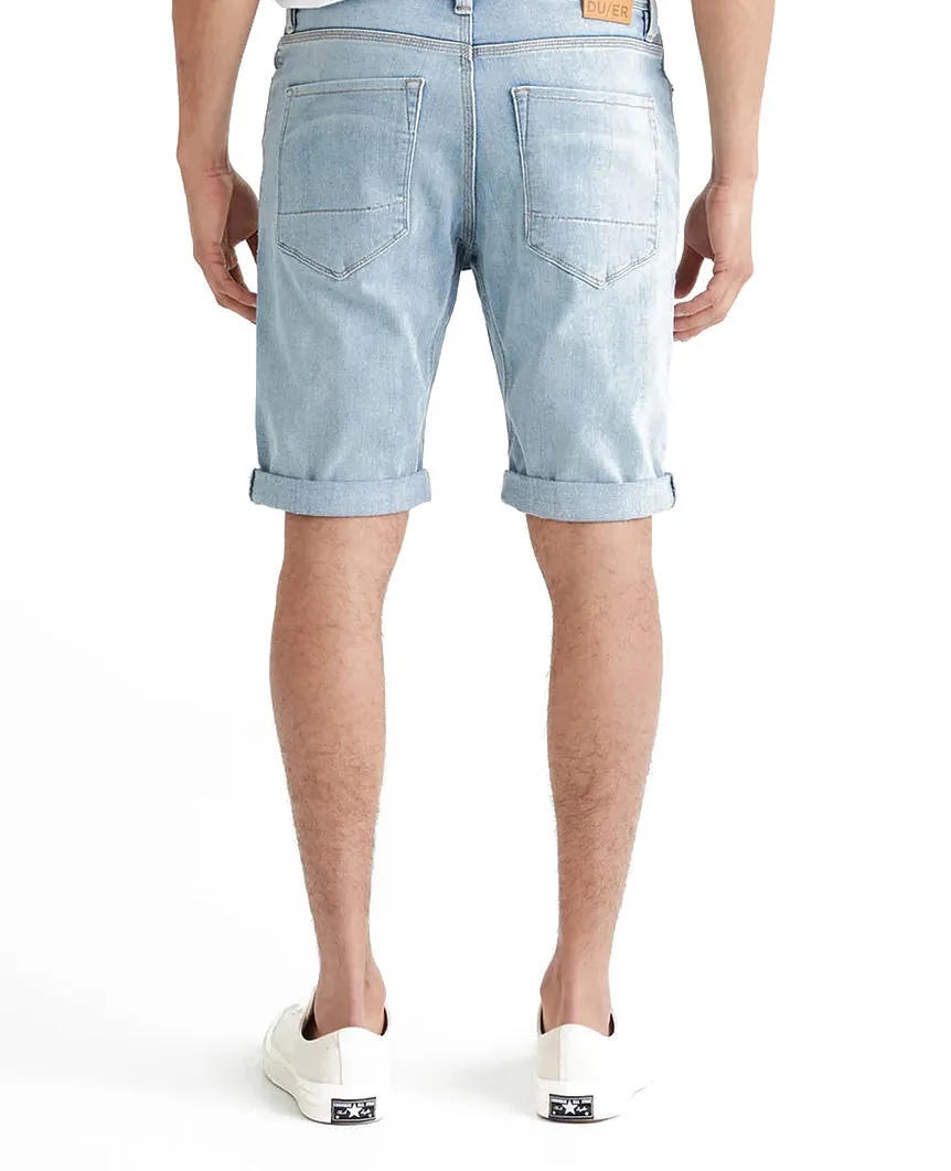 Performance Denim Commuter Short Modern Bleach