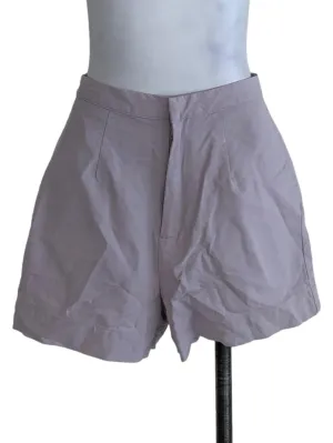 Periwinkle Plain High-Waisted Shorts