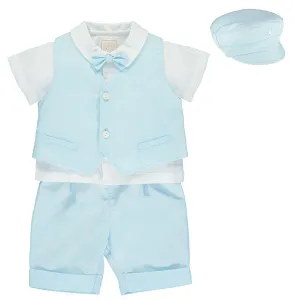 Perry Blue Baby Boys Outfit Set