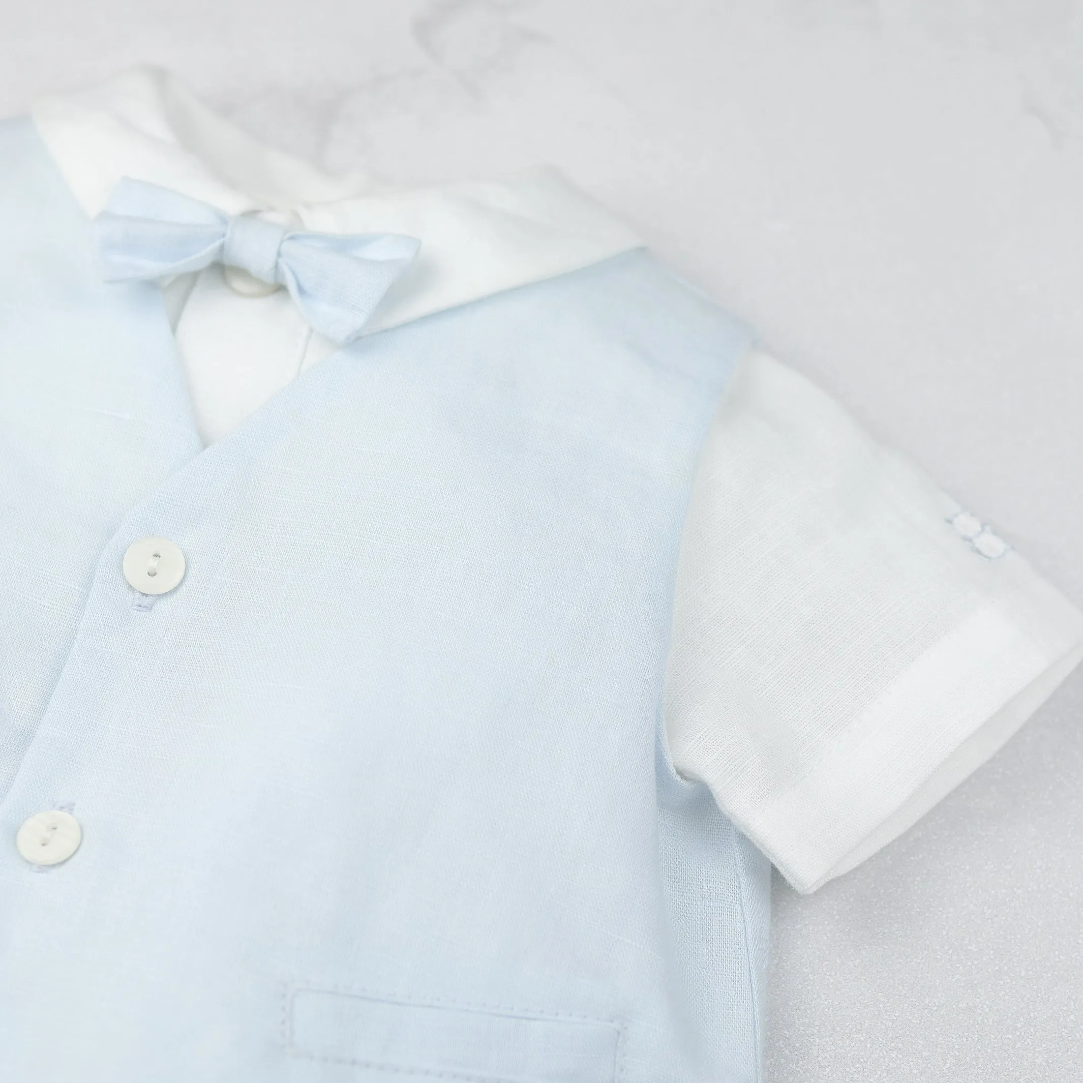 Perry Blue Baby Boys Outfit Set