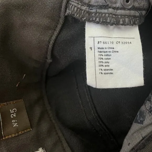 Pilcro and the Letterpress Anthro Gray Green Flare Denim Pants Jeans Size 25