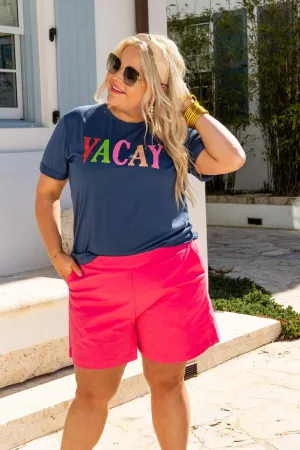 Pink linen shorts