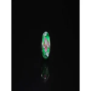 Pink Rose Murano Charm Bead