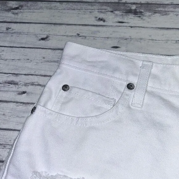 Pistola Kylee High Rise Denim Cuffed Shorts