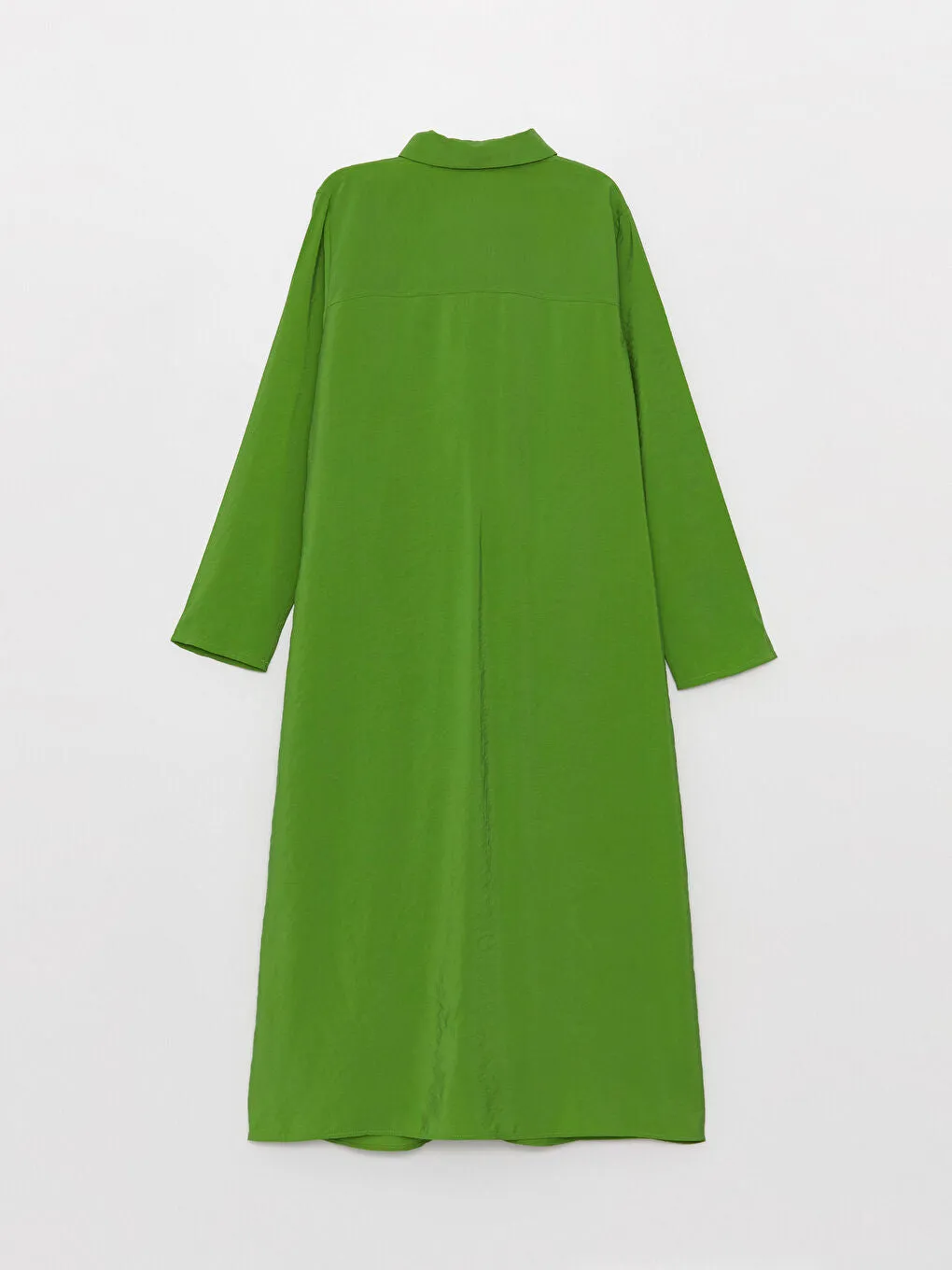 Plain Long Sleeve Women Shirt Dress
