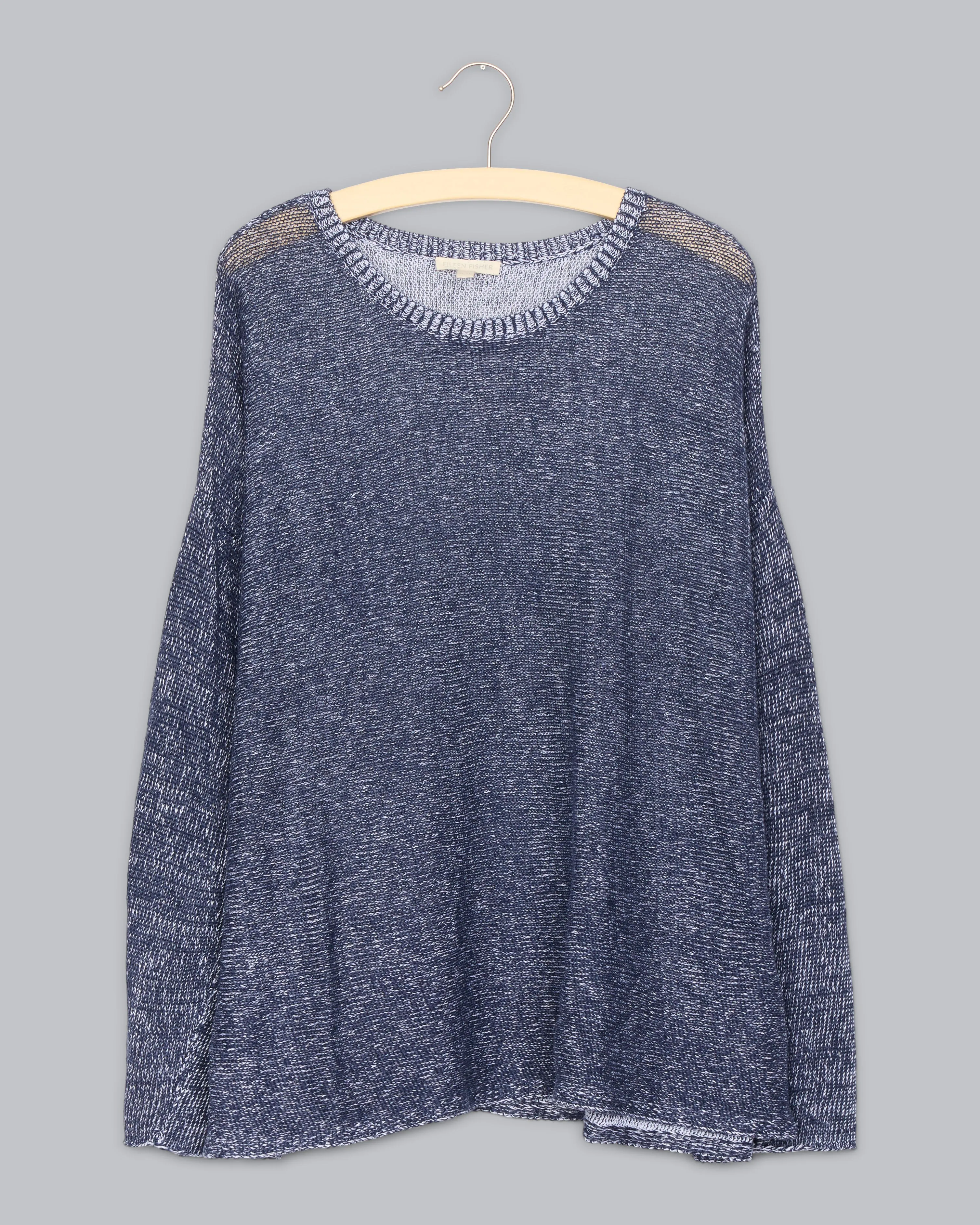 Plaited Organic Linen Pullover