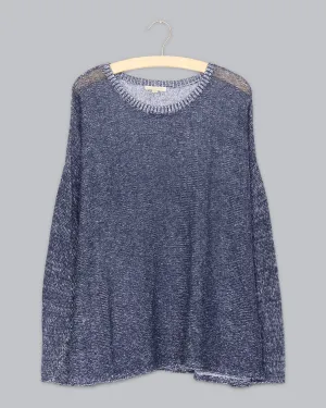 Plaited Organic Linen Pullover