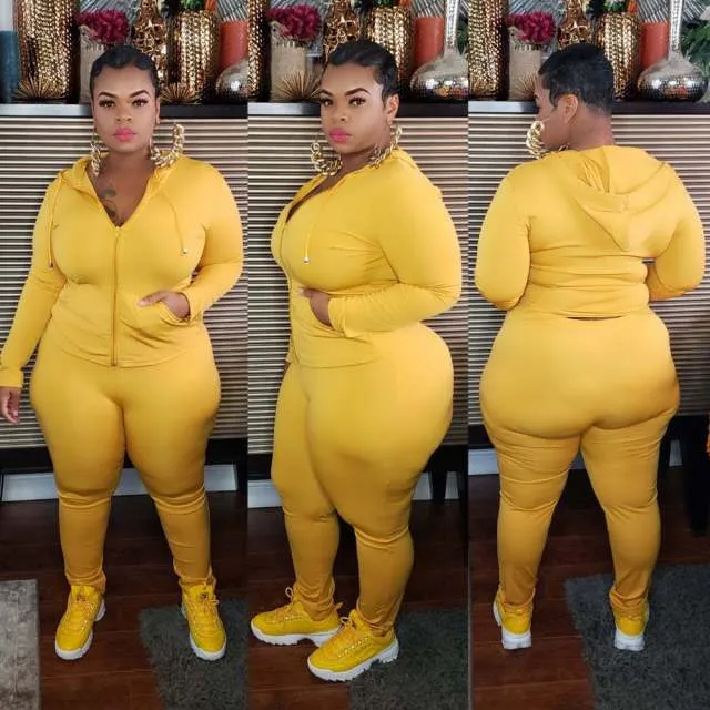 Plus Size Clothes XL-5XL Two Piece Set