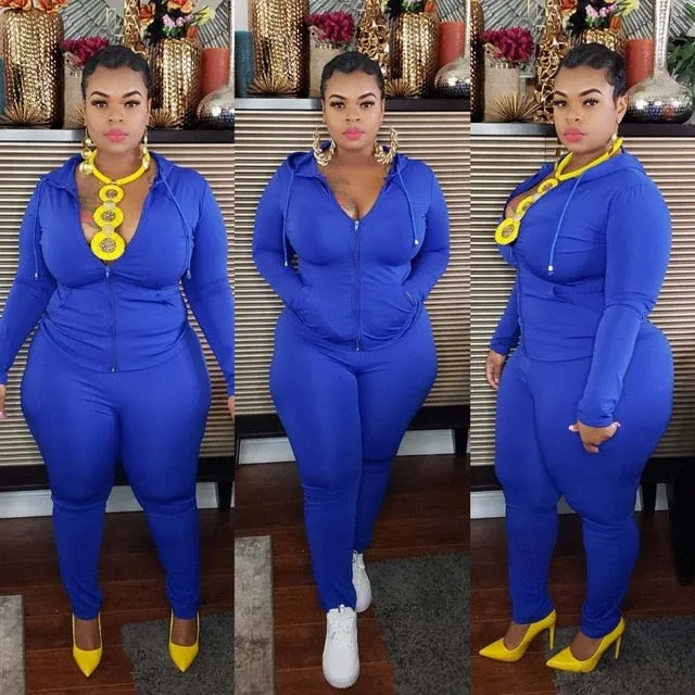 Plus Size Clothes XL-5XL Two Piece Set