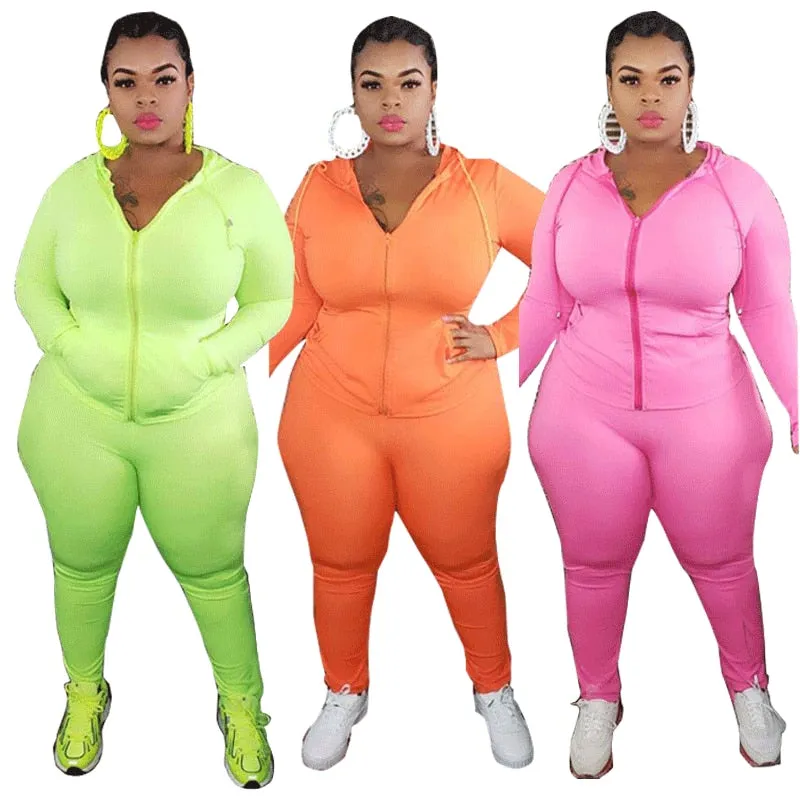Plus Size Clothes XL-5XL Two Piece Set