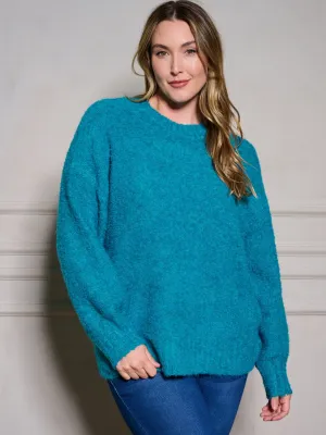 PLUS SIZE LONG SLEEVE PULLOVER SWEATER
