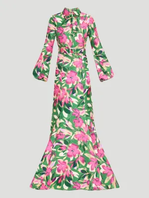 Printed Shirt Gown