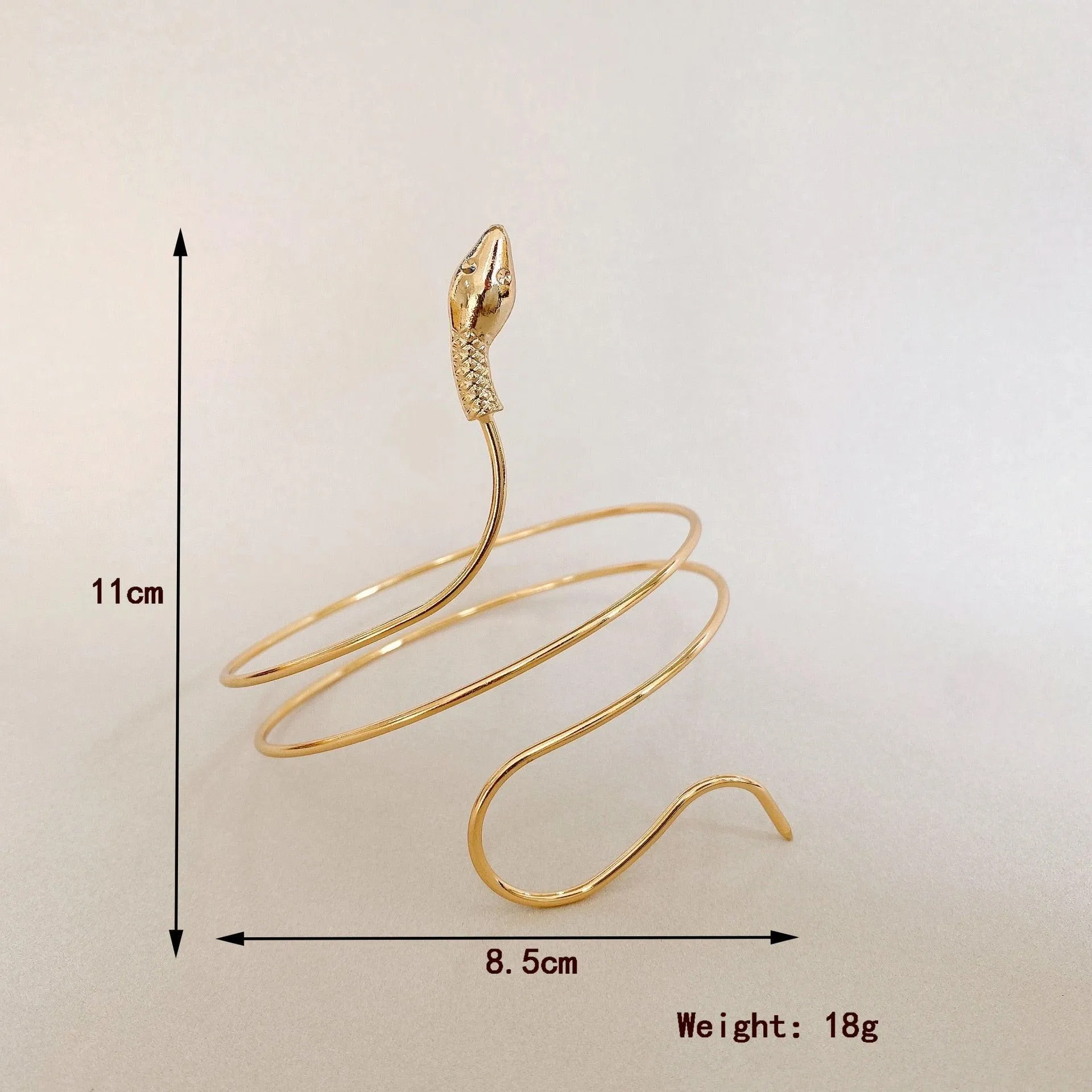 Punk Fashion Coiled Snake Spiral Upper Arm Cuff