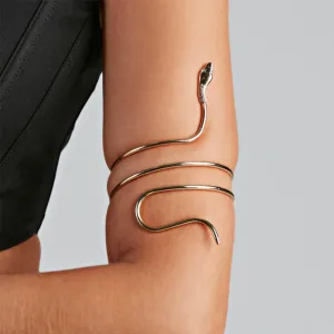 Punk Fashion Coiled Snake Spiral Upper Arm Cuff