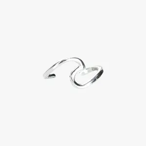Pura Vida Wave Ear Cuff ~ Silver