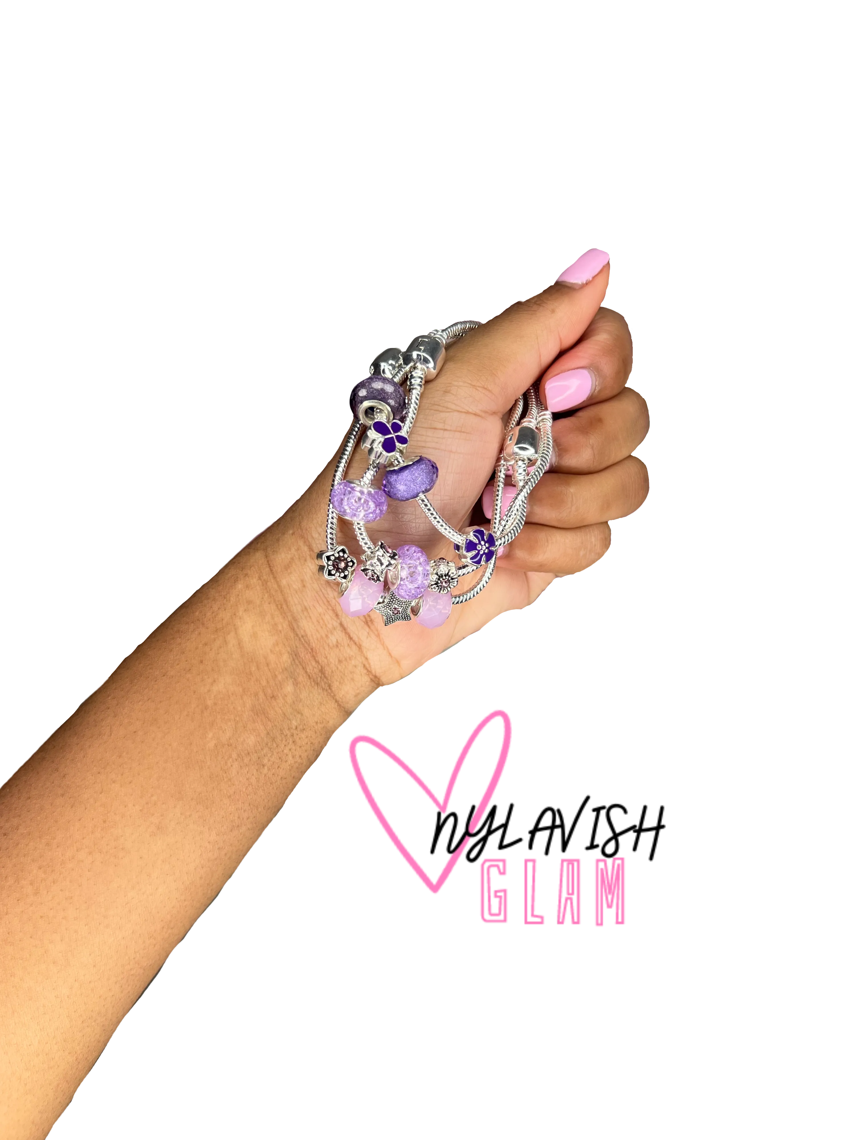 Purple Charm Bracelets