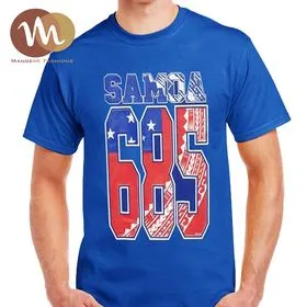 QUALITY SAMOA 685 SCREENPRINTED T.SHIRTS