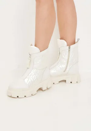Quilted High-Top Winter Boots